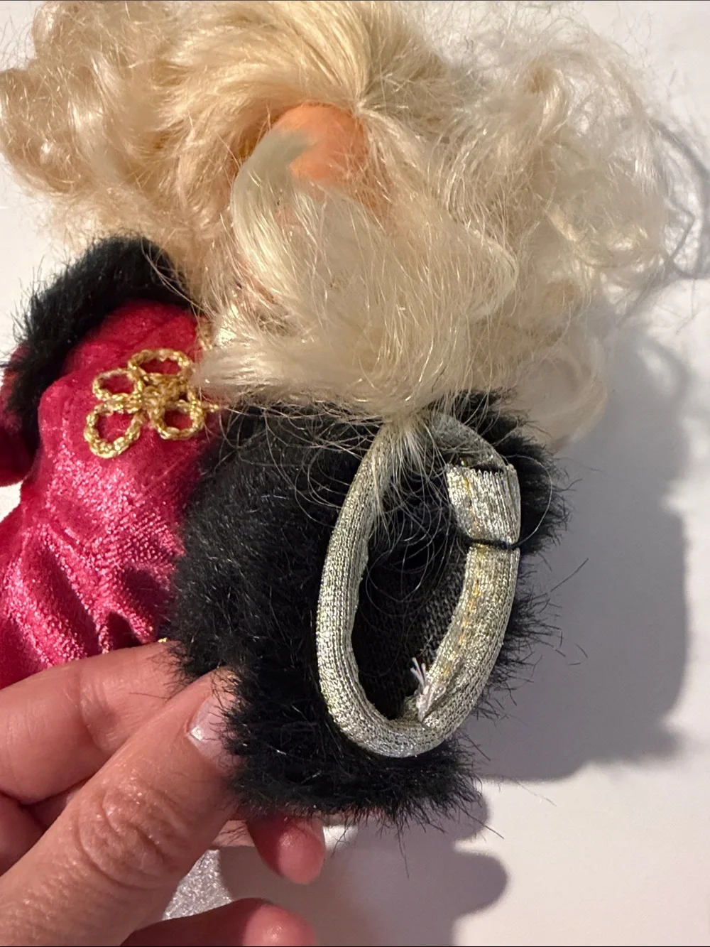 Mattel Blonde Hair Fashion Doll in Hot Pink and Black Gown